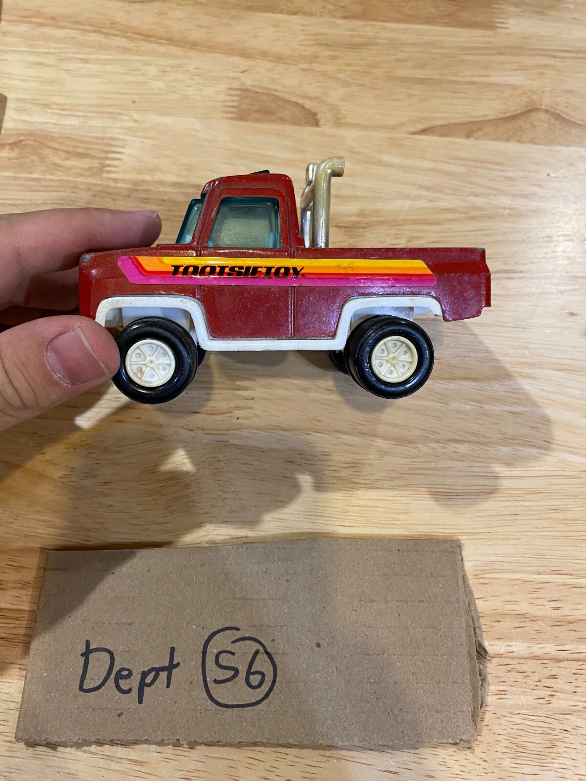 Vintage Tootsietoy Red Pickup Truck WIth Lights in bed Rare eBay