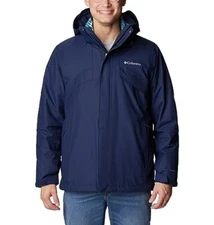 Columbia Bugaboo II Jacket Men's XL Blue Waterproof Insulated Full Zip JDM1865