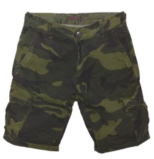 Pantalone corto Uomo Verde Militare Originale Tasche Laterali Mimetici Esercito 