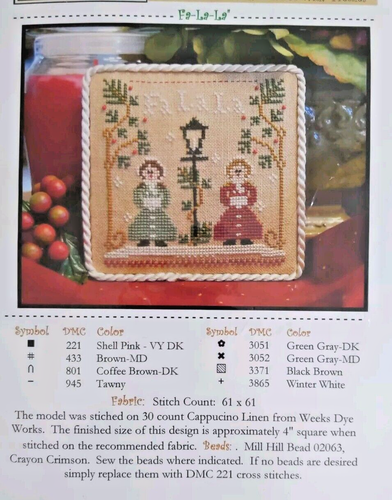3 Little House Needleworks Weihnachtsschmuck Kreuzstichkarten & Stoff - Bild 7 von 8