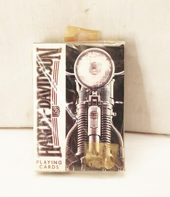 Vintage 1990s Harley Davidson Playing Cards Factory Sealed USA