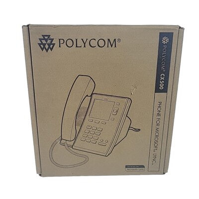 Polycom CX500 Standalone IP phone PoE 2200-44300-025 *New in Open Box*