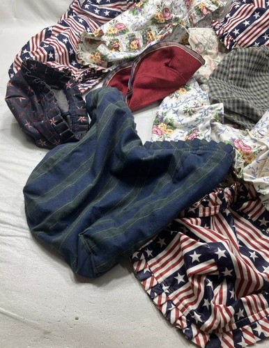 🧺 LONGABERGER BASKET FABRIC LINERS LOT Of 11 VARIETY OF SIZES FREE SHIPPING - Picture 5 of 24