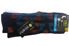 Athletic Works Boys Crew Socks, 3-Pack Black Size M