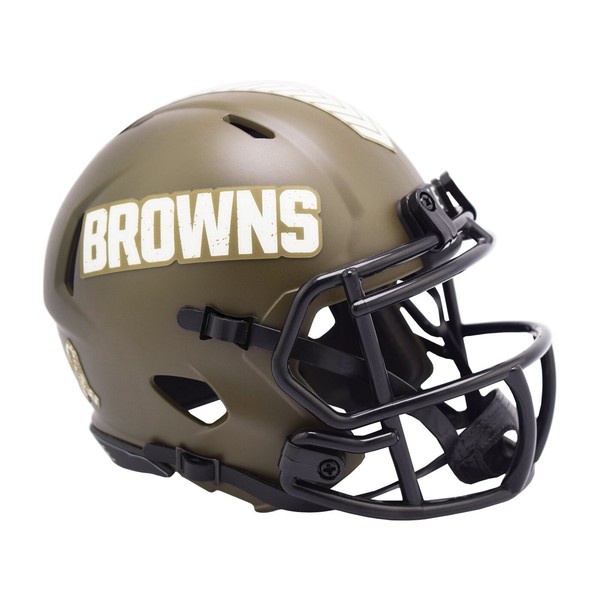 Nfl Cleveland Browns Salute To Service Mini Helm Speed Riddell Footballhelm-image