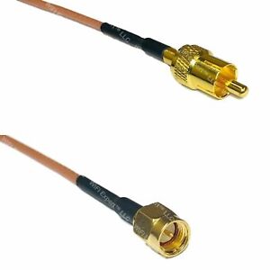 RG316 SMA MALE to RCA MALE Coaxial RF Cable USA-US