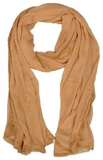 Women's Flower Embroidered Dimond Work Chiffon Dupatta for Womens Girls