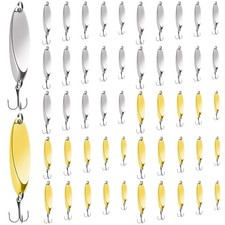 Fishing Lures Set - 5/25/30/50pcs Hard Metal Spoons & Spinner Baits for Trout &