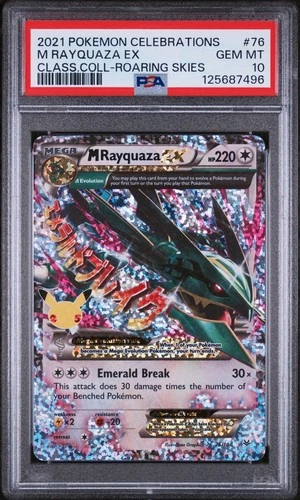 2021 M Rayquaza Ex #76 PSA 10  POKEMON CELEBRATIONS CLASSIC COLLECTION