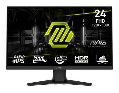 MSI MAG 244f 24'' 60,5cm FHD LED Rapid IPS Monitor 200Hz 0,5ms Gaming Bildschirm