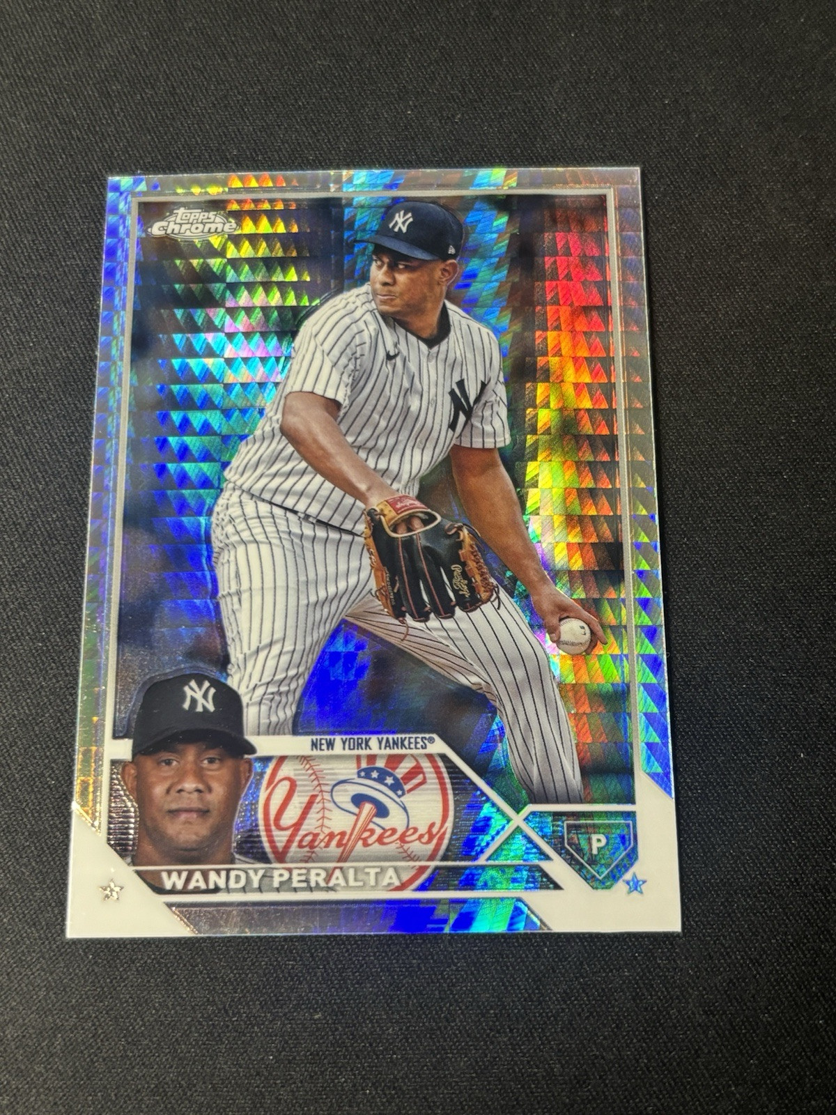 Wandy Peralta 2023 Topps Chrome Update Prism Refractor #USC144 NY Yankees