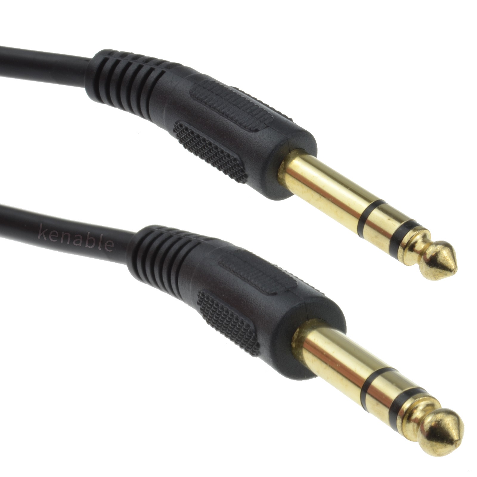 4m Pro 6.35mm Jack Plug to 6.35mm Jack Plug Stereo Audio Cable Gold