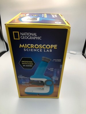 National Geographic Microscope Science Lab NIB STEM 35 Pc 400x Zoom Specimens