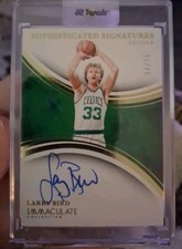 2024-25 Immaculate Larry Bird Sophisticated Signatures /75 Auto on card Celtics
