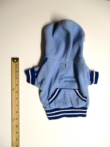 Pet Dog Clothes Small Blue "Casual Canine" Warm Hoodie Sweatshirt *FREE SHIP