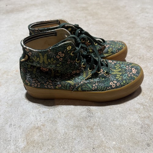 Keds Shoes Womens Size 5.5 Rifle Paper Co Hi Top Floral Gum Sole Canvas Sneakers - Picture 5 of 11