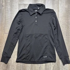 Nivo Sports Women’s Small Black Long Sleeve Polo Stretch