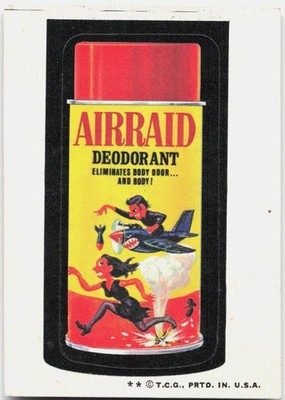 1974 Topps Wacky Packages 6th Series #NNO Airraid