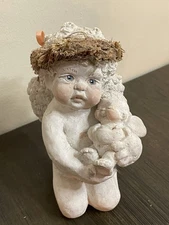 Dreamsicles Angel Holding Cherub – Cast Art Industries 1991