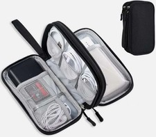 Travel Cable Bag Organizer Charger Storage Electronics USB Case Train Desk Pouch