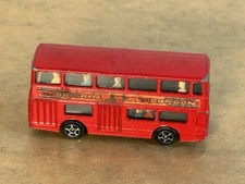 CORGI JUNIORS DIECAST DAIMLER FLEETLINE DOUBLE DECKER BUS RED VISIT BRITAIN   H2