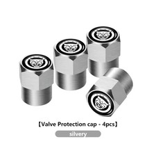 Silver Jaguar Logo Growler Dust Caps For Jaguar Car Xf XJ F Type X Type