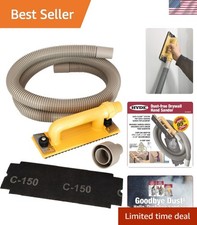 Effortless Dust-Free Drywall Sander - 6-Foot Hose Included, EasyClamp Design