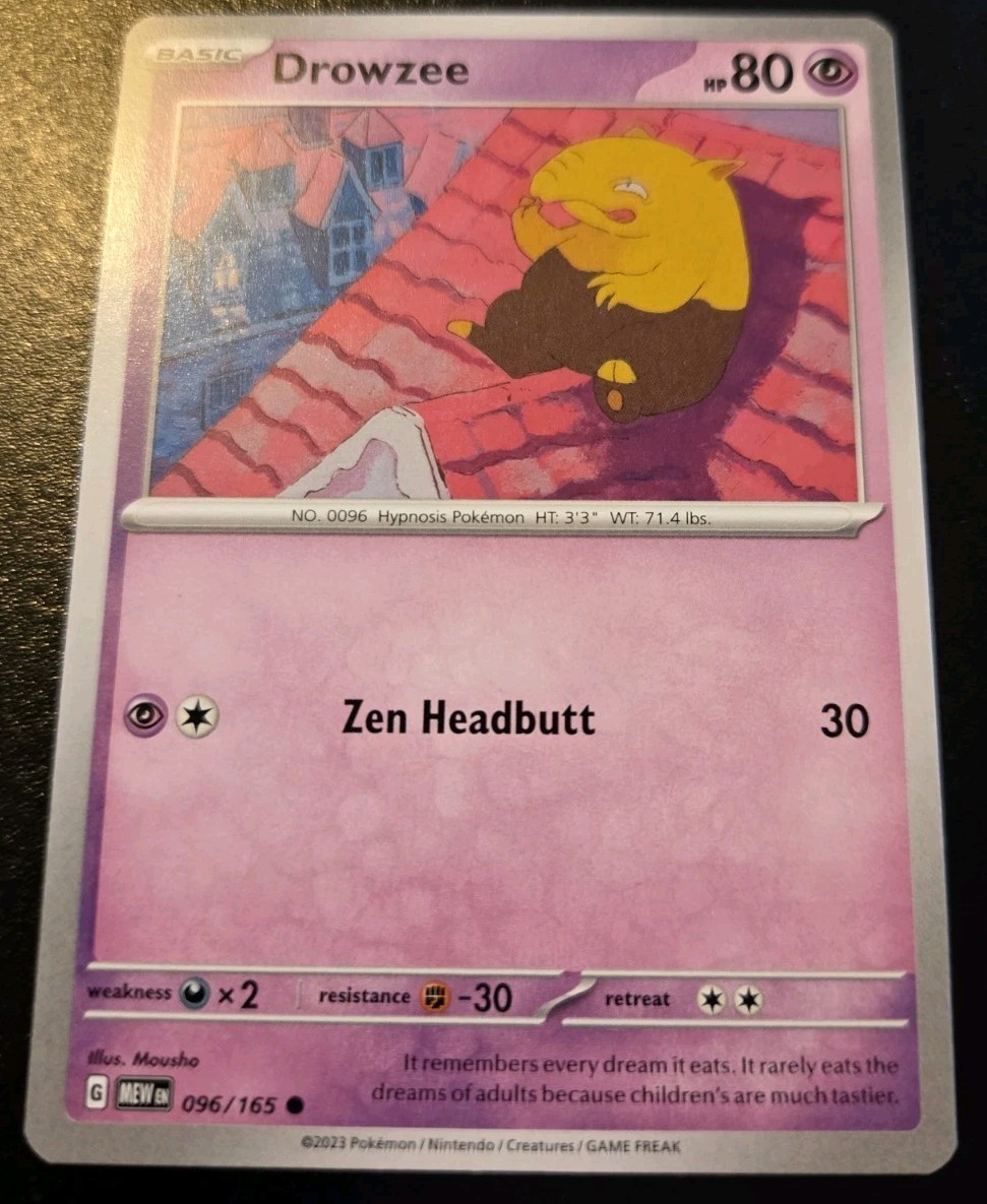 Drowzee 096/165 Common Scarlet & Violet: 151 Pokemon TCG