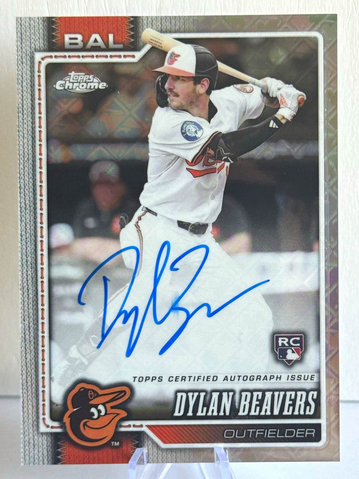 Topps 2026 Topps Chrome Logofractor Dylan Beavers #RA-DB RC Auto Orioles