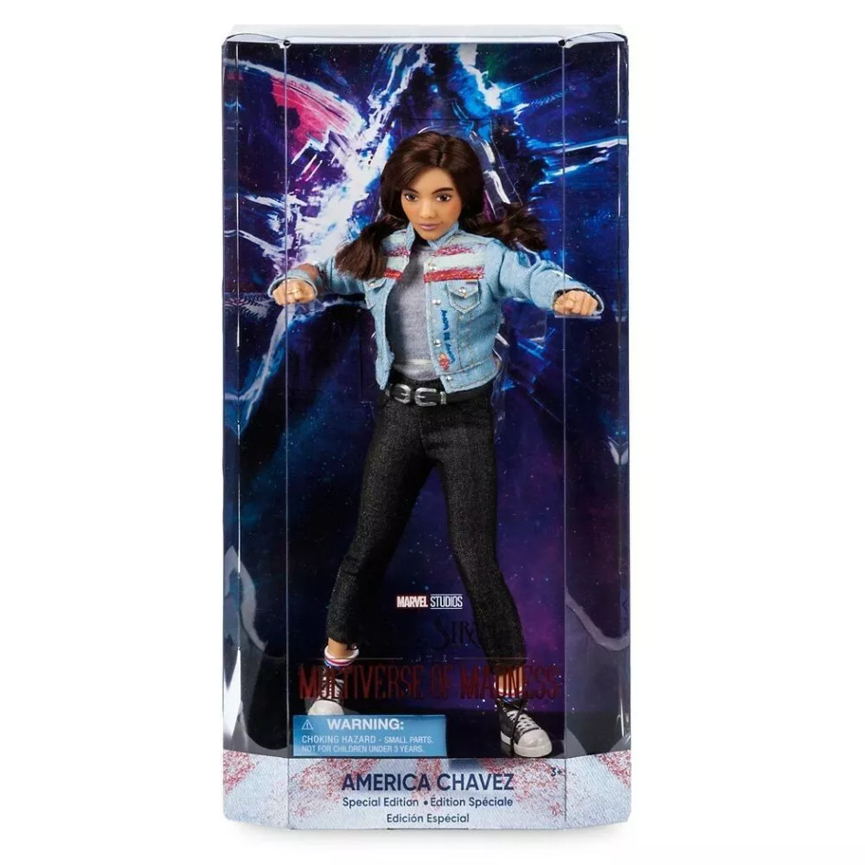 Poupée Disney America Chavez Marvel pour décorer une chambre de geek passionné
