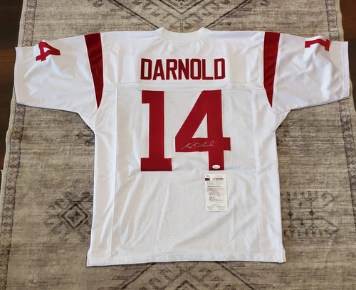 SAM DARNOLD AUTOGRAPHED SIGNED USC TROJANS FOOTBALL JERSEY JSA COA SEAHAWKS