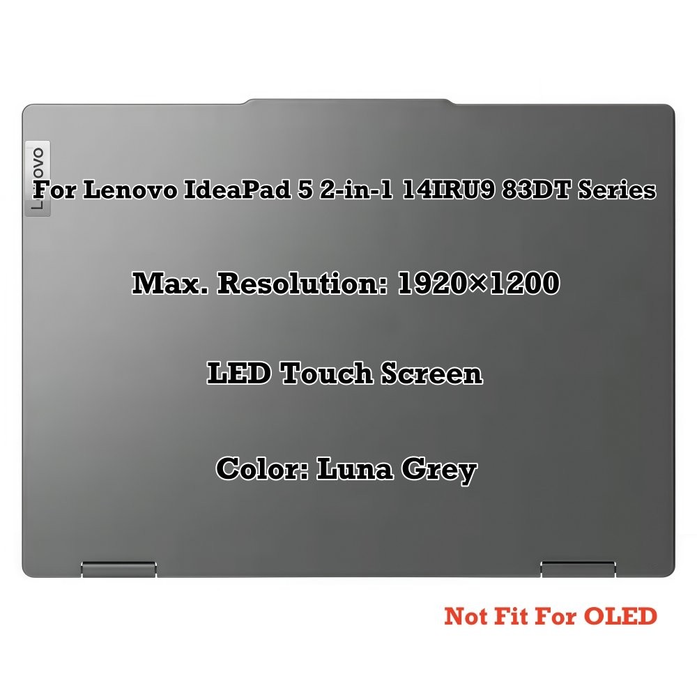 For Lenovo IdeaPad 5 2-in-1 14IRU9 83DT001SAU FHD+ LCD Screen Display Assembly