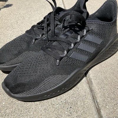 Adidas Shoes Mens Size 12 Fluidflow 2.0 Core Black Textile Running Sneaker