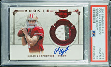 2011 Panini Plates & Patches Colin Kaepernick RPA PSA 10 Auto Patch RC /499