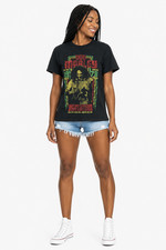 Bob Marley Kaya Tour 1978 Boston Zion Rootswear Reggae Graphic Tee Black Small