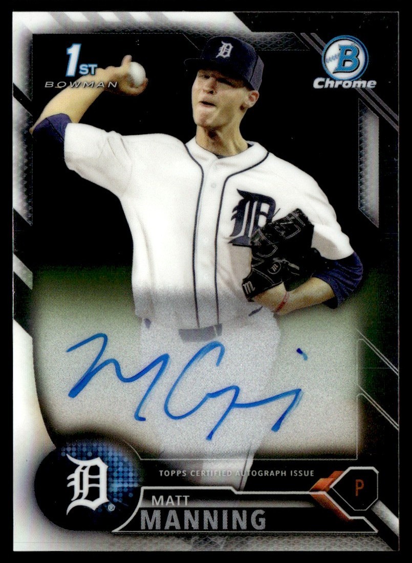 2016 Bowman Draft Chrome 1st Auto Matt Manning #CDA-MM A