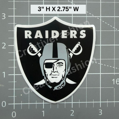 NEW Raiders Football Team Vinyl Raiders Stickers #9