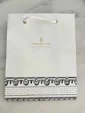 Four Seasons White & Black London shopping bag