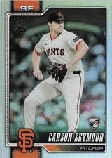 2026 Topps #112 Carson Seymour Rainbow Foil San Francisco Giants