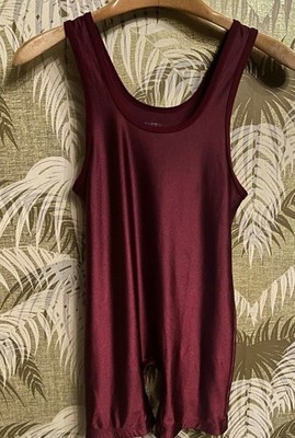 Matman Wrestling Singlet Size Adult Large MAROON Takedown Sprawl Practice