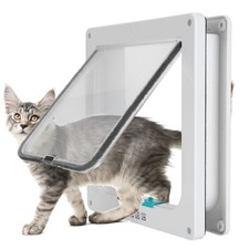 Cat Lock Security Flap Door Durable Plastic Pet Access Door Excellent