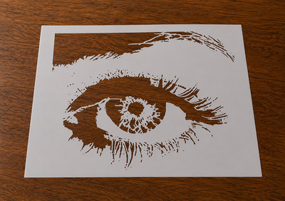 Detailed Eye Design for Unique Craft Stencil Projects - StencilAir
