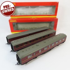 3x BR 61ft 6in Maroon Coaches OO Gauge Hornby R4260A R4531C +1 Other (CP5)