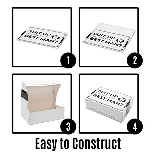 Groomsmen Box (confezione da 6) Groomsman Gift I Groomsmen Proposal Box | Groomsmen Gi... - Foto 6 di 7