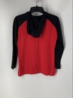 NHL Womens Red Black Cotton Blend Chicago Blackhawks Pullover Hoodie Size Small — photo 2