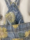 Jordache Girls Vintage Fit Floral Denim Shortalls Size Large 10/12 Sunflower — photo 5