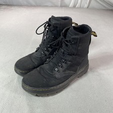 Dr. Martens Boots Mens Size 10 Black Nylon Combs Tech II Combat Lace Up