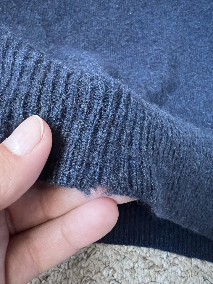 Suéter para mujer Polo by Ralph Lauren 100 % lana de cordero talla L suéter azul Foto 3 de 4