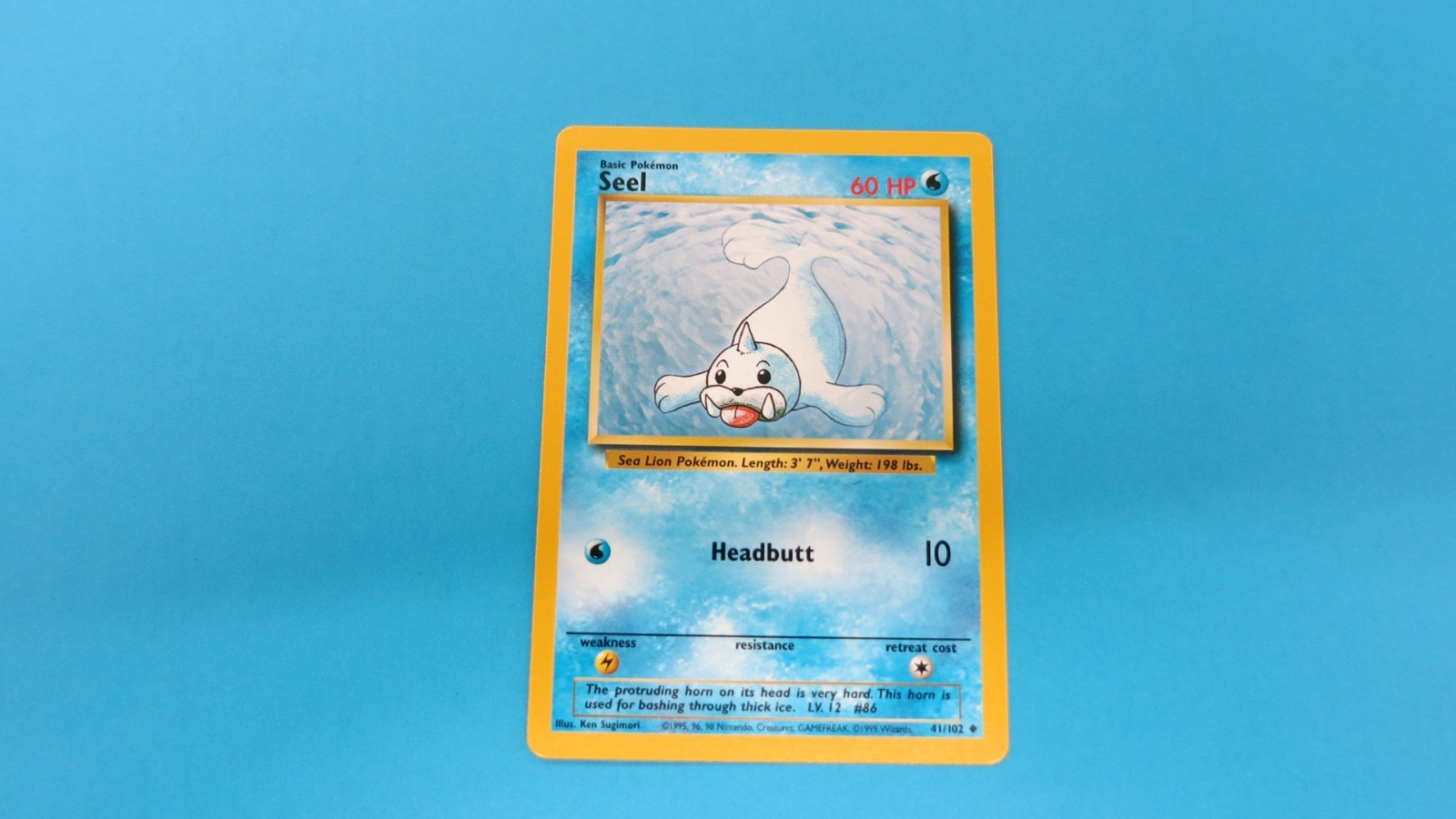 SEEL  41/102    BASE SET  UNLIMITED EDITION 1999  POKEMON  NM / UNPLAYED