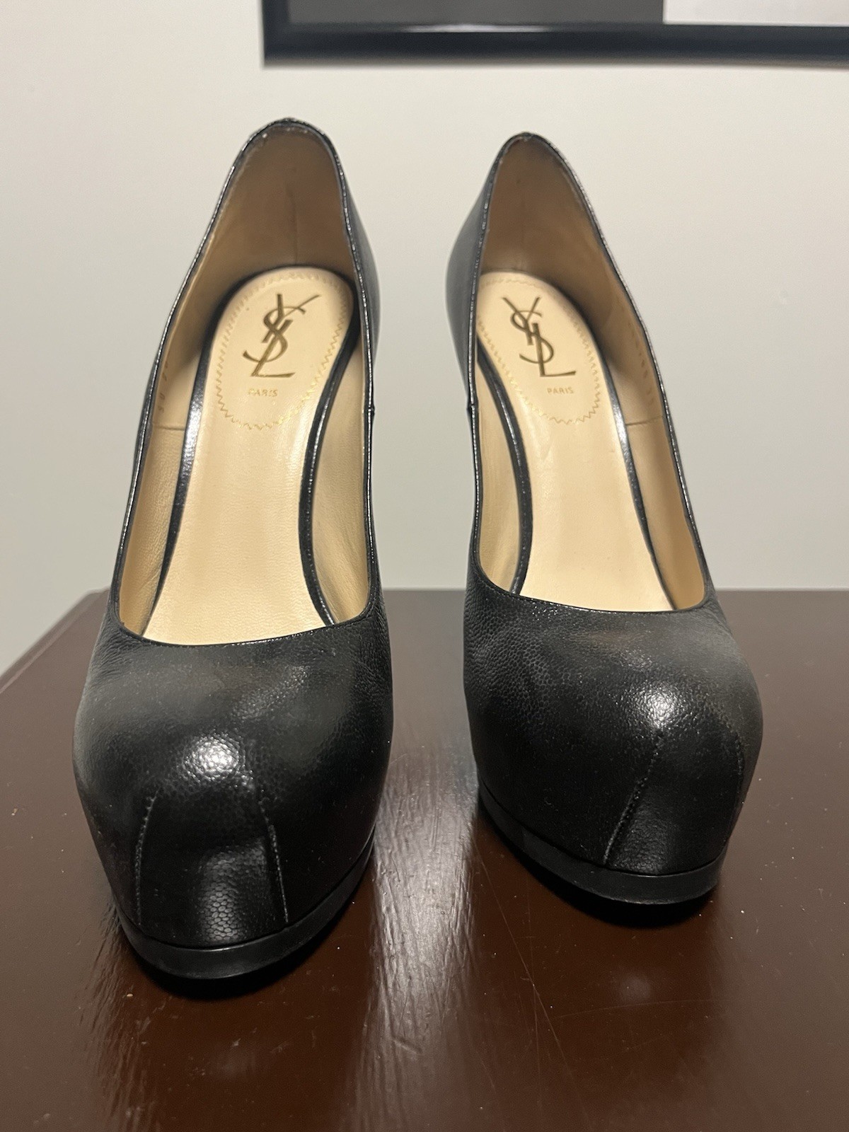 SAINT LAURENT Yves St. Laurent Nero Tacchi Platform Donna Taglia 39 Ottime condizioni!